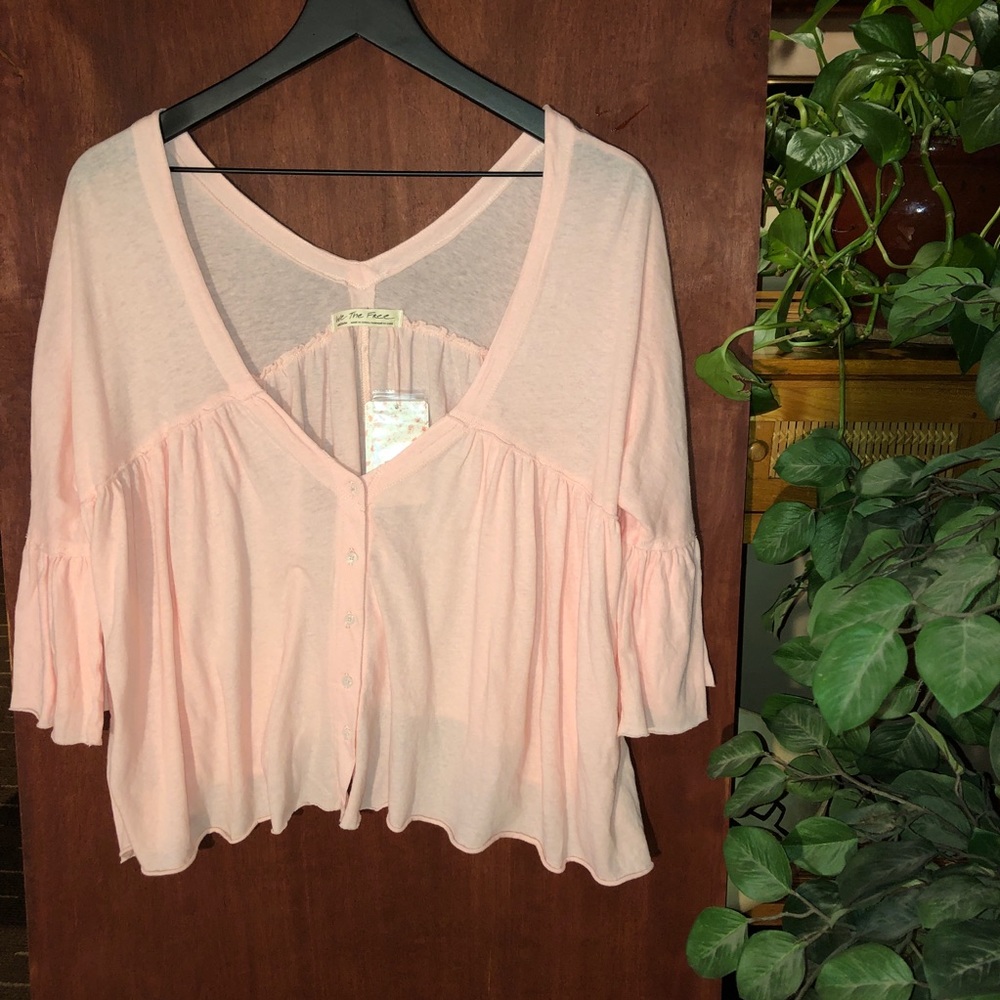 Free People Pink Top